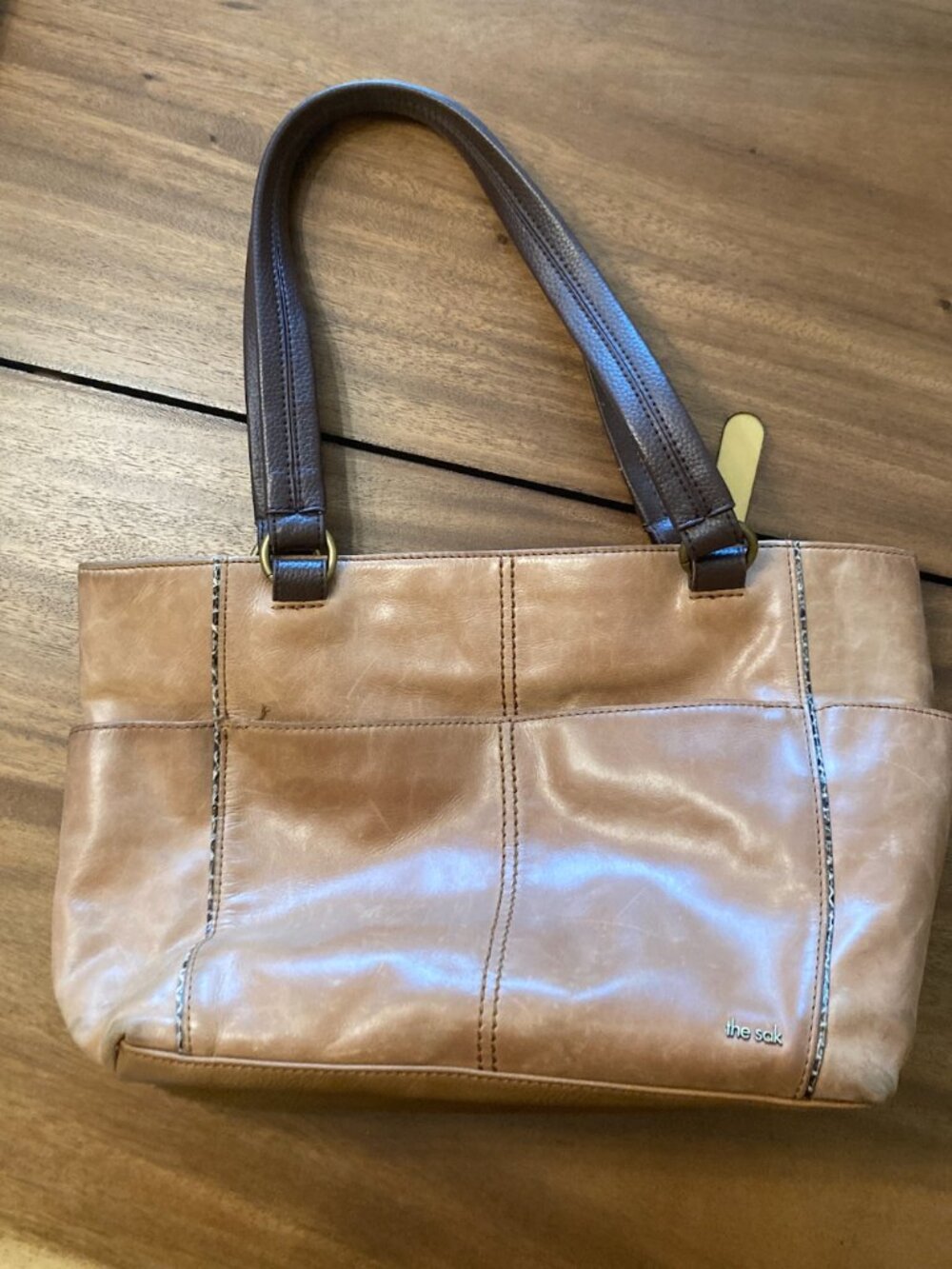 The Sak / Ashby Leather Satchel Bag / Brown / - Picture 2 of 15
